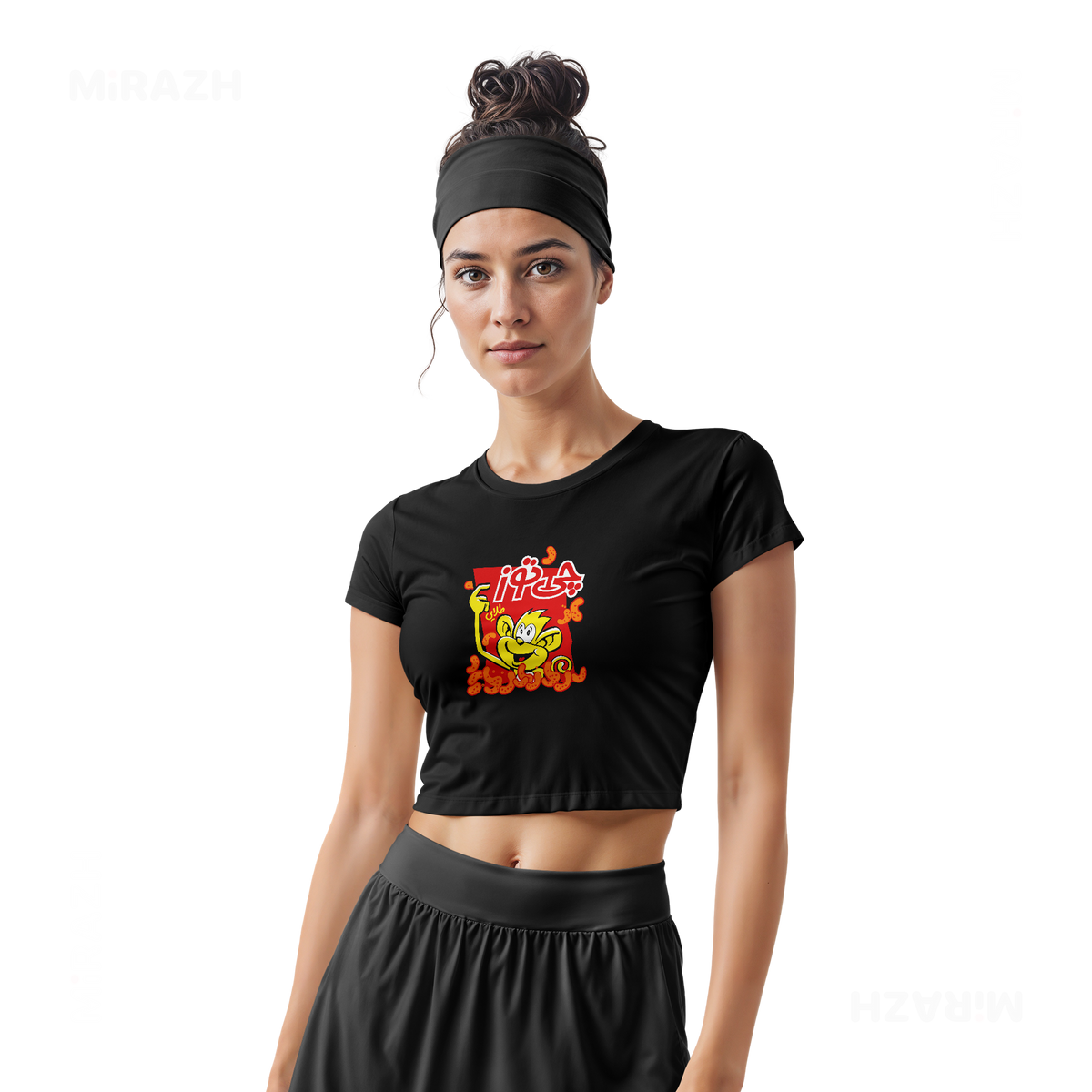 CheetozTalaei Fitted Crop Top 02 Black