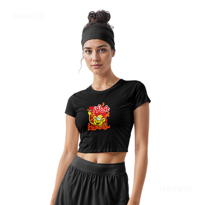 CheetozTalaei Fitted Crop Top 02 Black