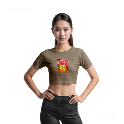 CheetozTalaei Fitted Crop Top 03 Heather Olive
