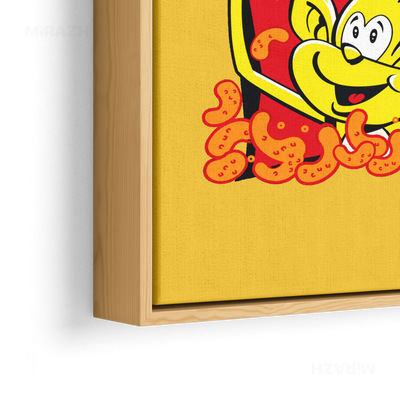 CheetozTalaei Framed Canvas 02 Natural Wood