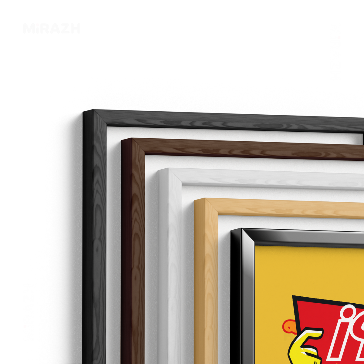 CheetozTalaei Framed Poster 02 Natural Wood
