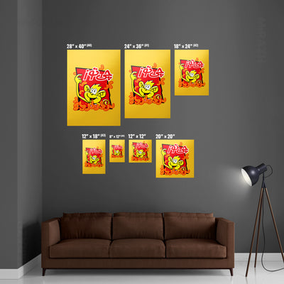 CheetozTalaei Framed Poster 05 White Wood