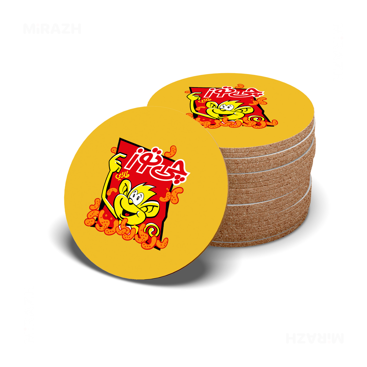CheetozTalaei High Gloss Coaster 06 Round