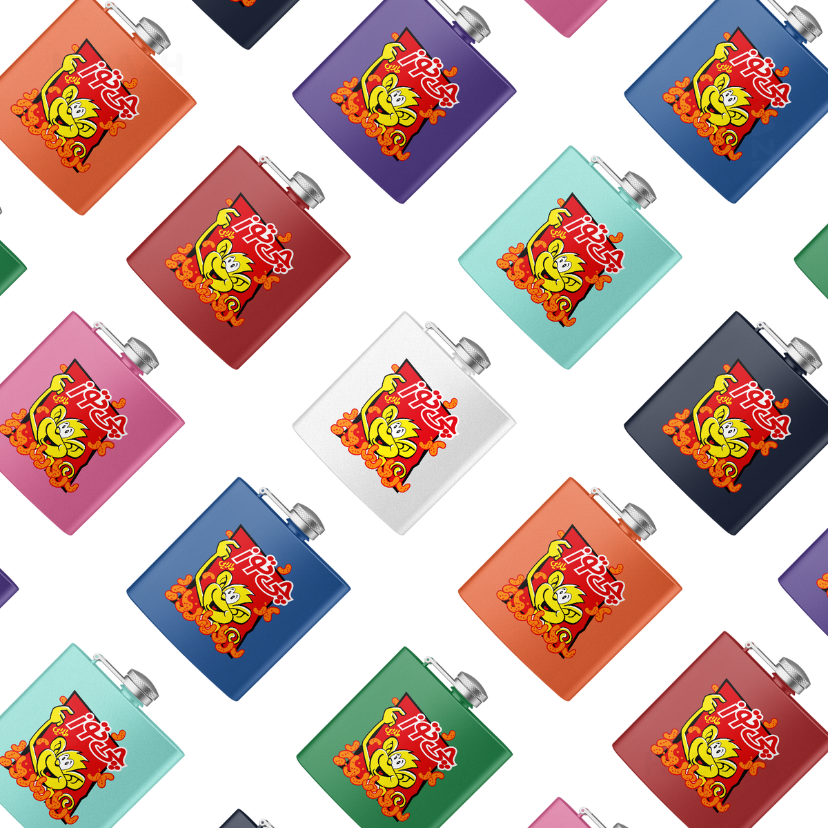 CheetozTalaei Hip Flasks 04 Orange