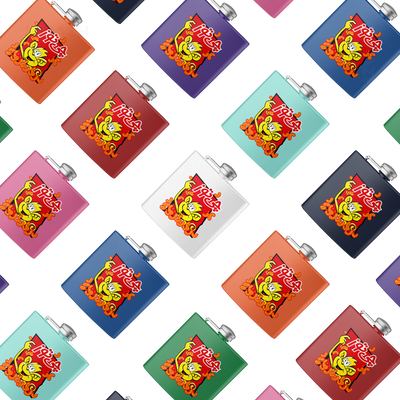 CheetozTalaei Hip Flasks 04 Orange