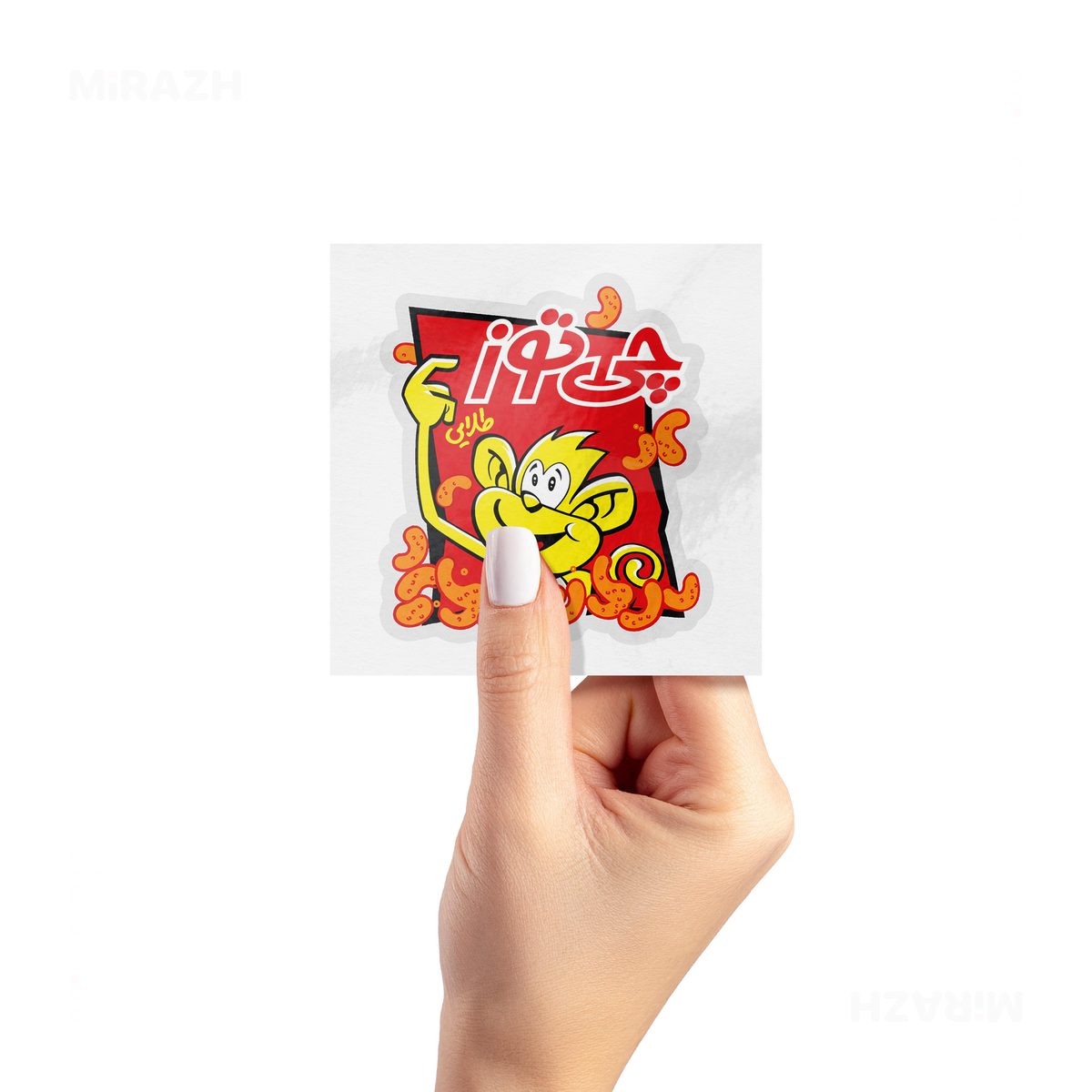 CheetozTalaei Kiss Cut Sticker 02 Clear