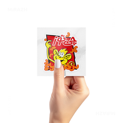 CheetozTalaei Kiss Cut Sticker 02 White