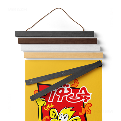 CheetozTalaei Magnetic Hanger Poster 02 Natural Wood