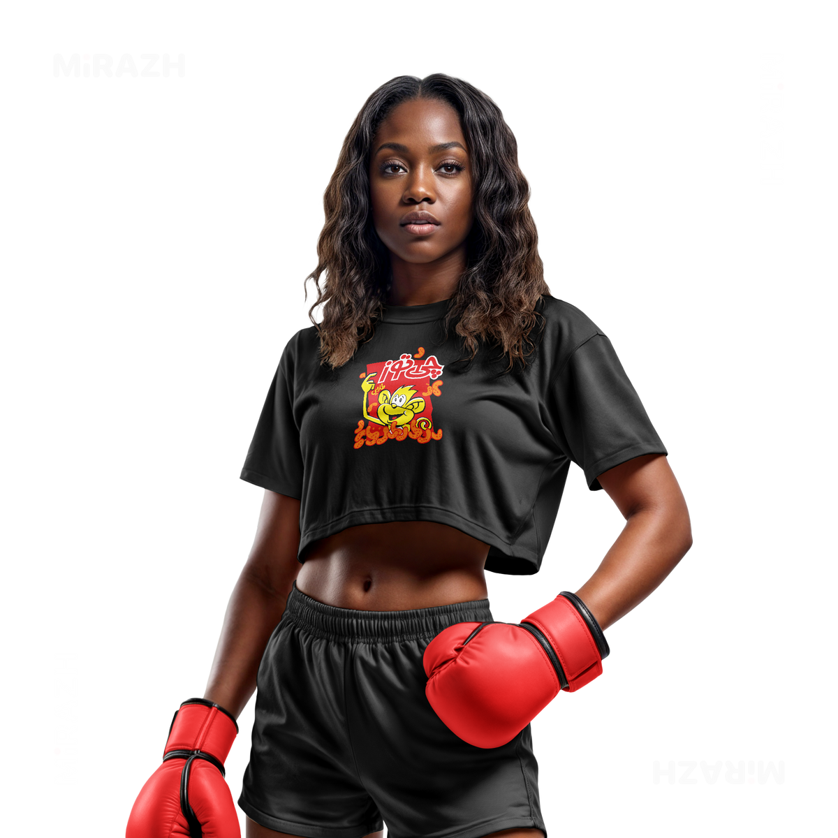 CheetozTalaei Over Sized Crop Top 02 Black