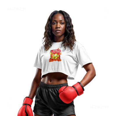 CheetozTalaei Over Sized Crop Top 02 White