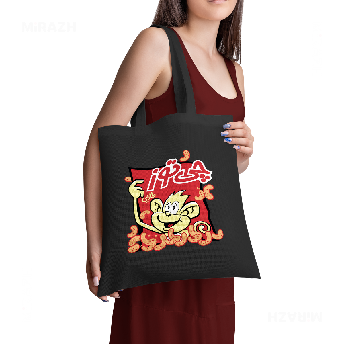 CheetozTalaei Tote Bags 02 Black