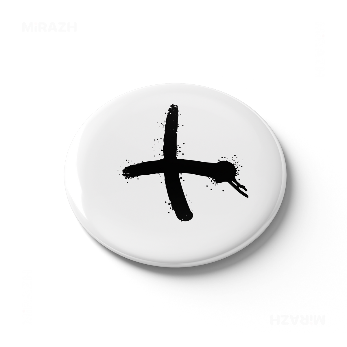 CrossMark Button Magnet 03 Round