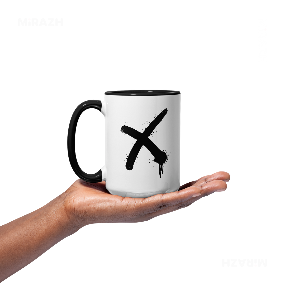 CrossMark Ceramic Mug 03 White Black