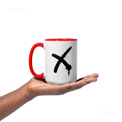 CrossMark Ceramic Mug 03 White Red