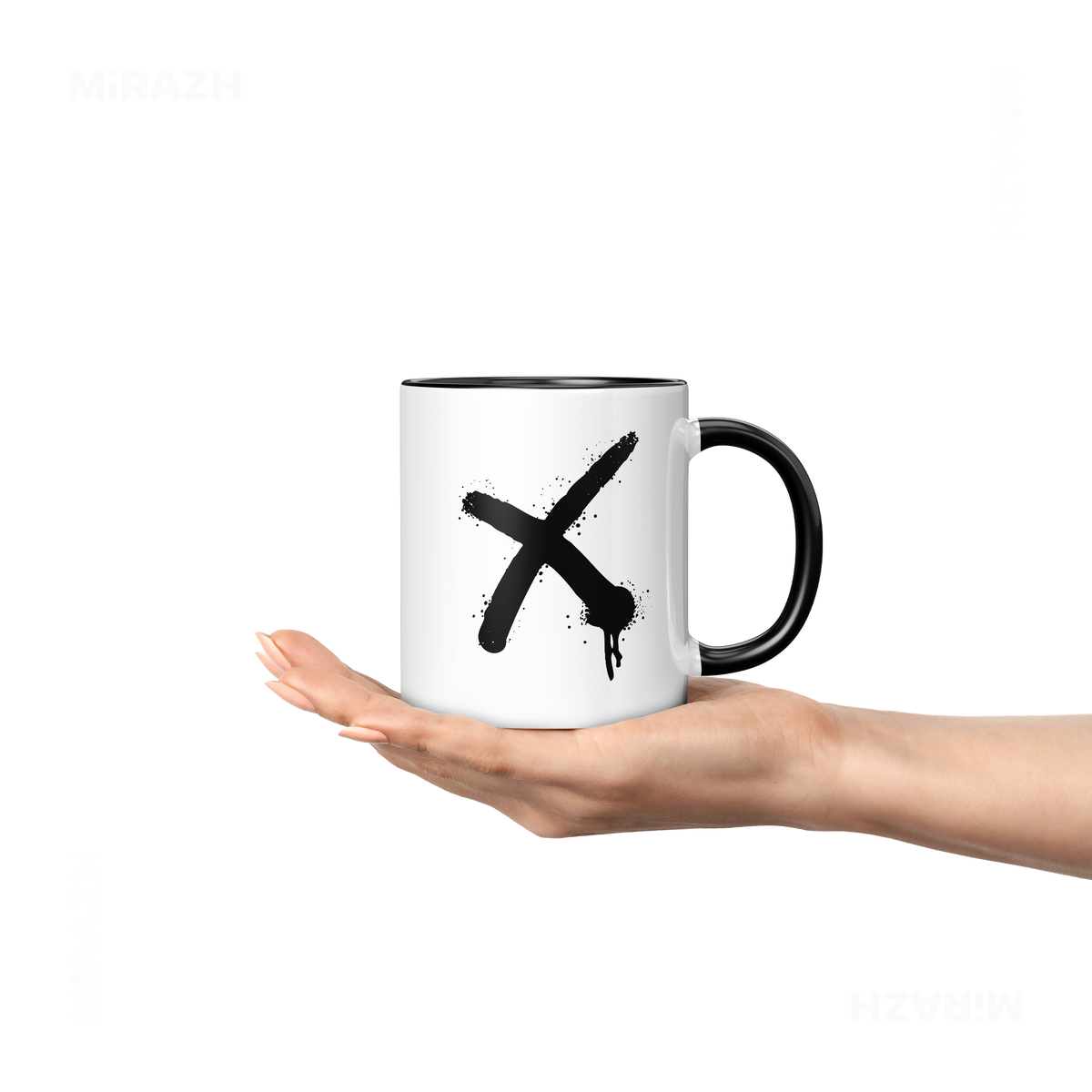 CrossMark Ceramic Mug 04 White Black