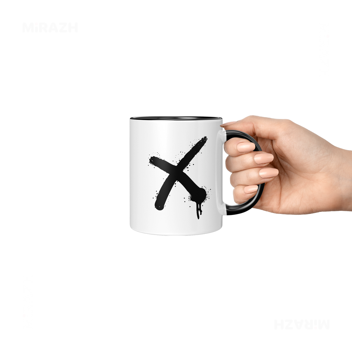 CrossMark Ceramic Mug 06 White Black