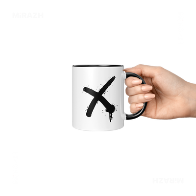 CrossMark Ceramic Mug 06 White Black