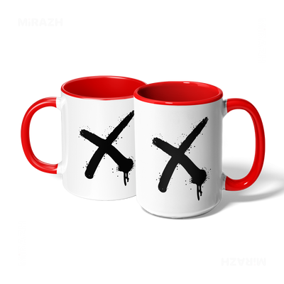 CrossMark Ceramic Mug 07 White Red