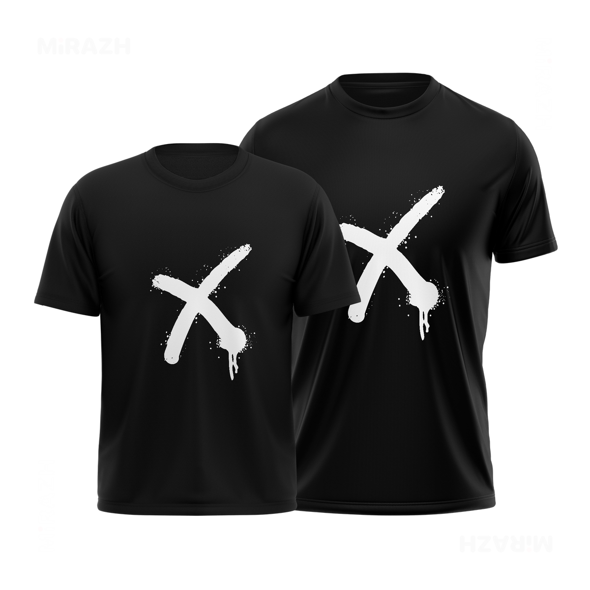 CrossMark Couple T Shirt 01 Black