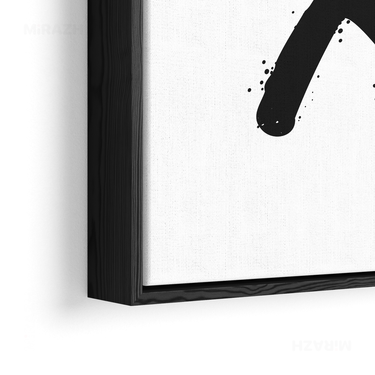 CrossMark Framed Canvas 02 Black Wood