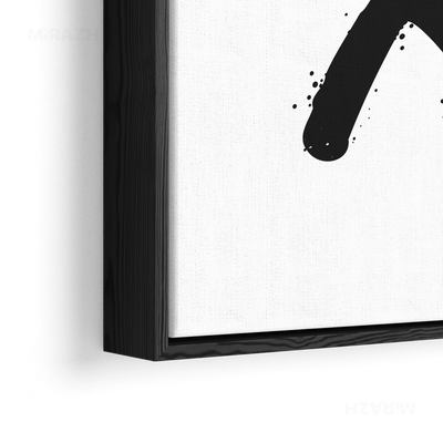 CrossMark Framed Canvas 02 Black Wood