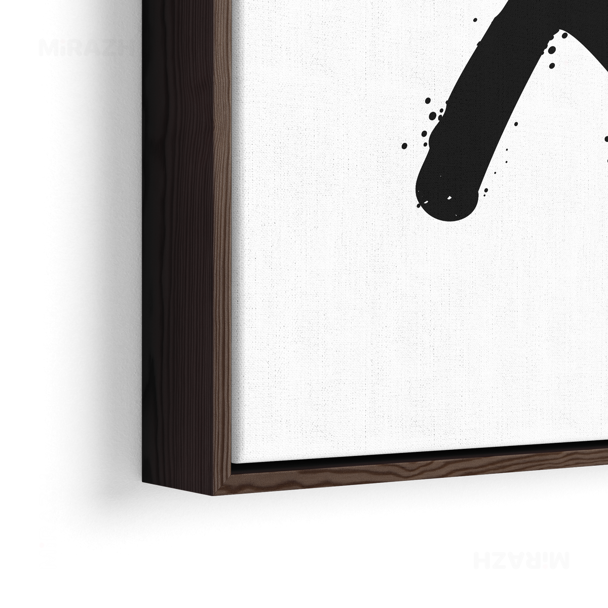 CrossMark Framed Canvas 02 Dark Wood