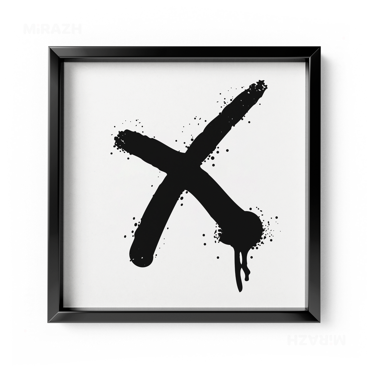 CrossMark Framed Poster 04 Black Aluminum
