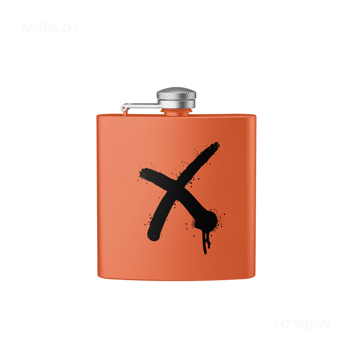 CrossMark Hip Flasks 01 Orange