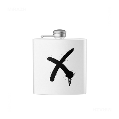 CrossMark Hip Flasks 01 White