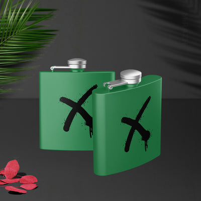 CrossMark Hip Flasks 02 Green