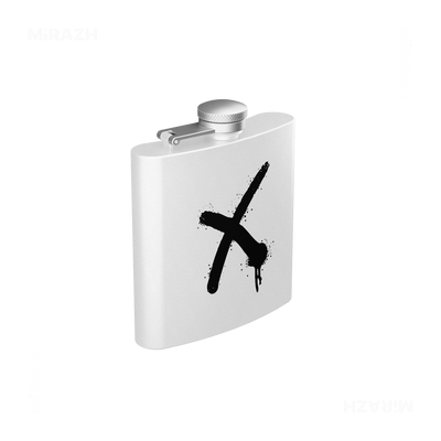 CrossMark Hip Flasks 03 White
