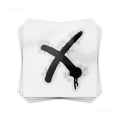 CrossMark Kiss Cut Sticker 01 Clear