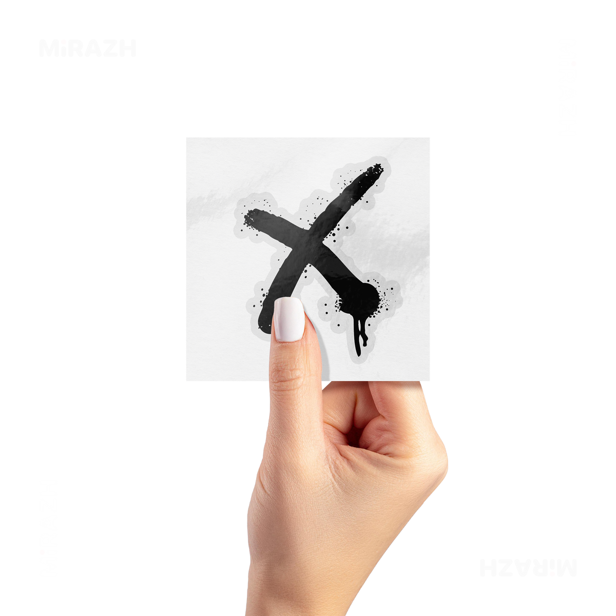 CrossMark Kiss Cut Sticker 02 Clear
