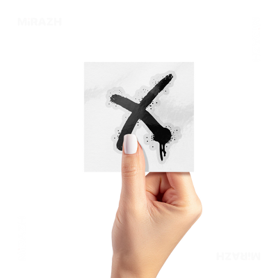 CrossMark Kiss Cut Sticker 02 Clear
