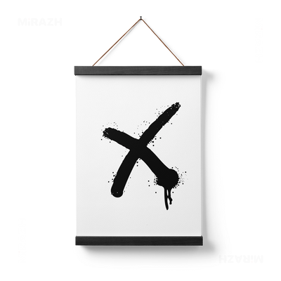CrossMark Magnetic Hanger Poster 01 Black Wood