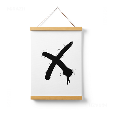 CrossMark Magnetic Hanger Poster 01 Natural Wood