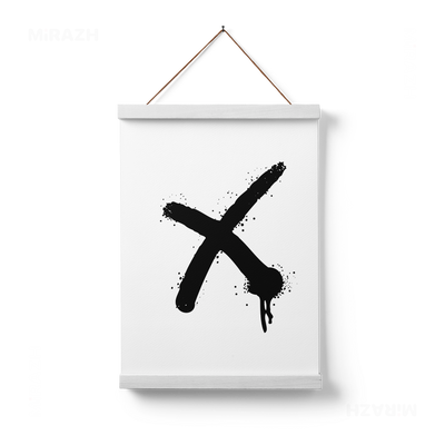 CrossMark Magnetic Hanger Poster 01 White Wood