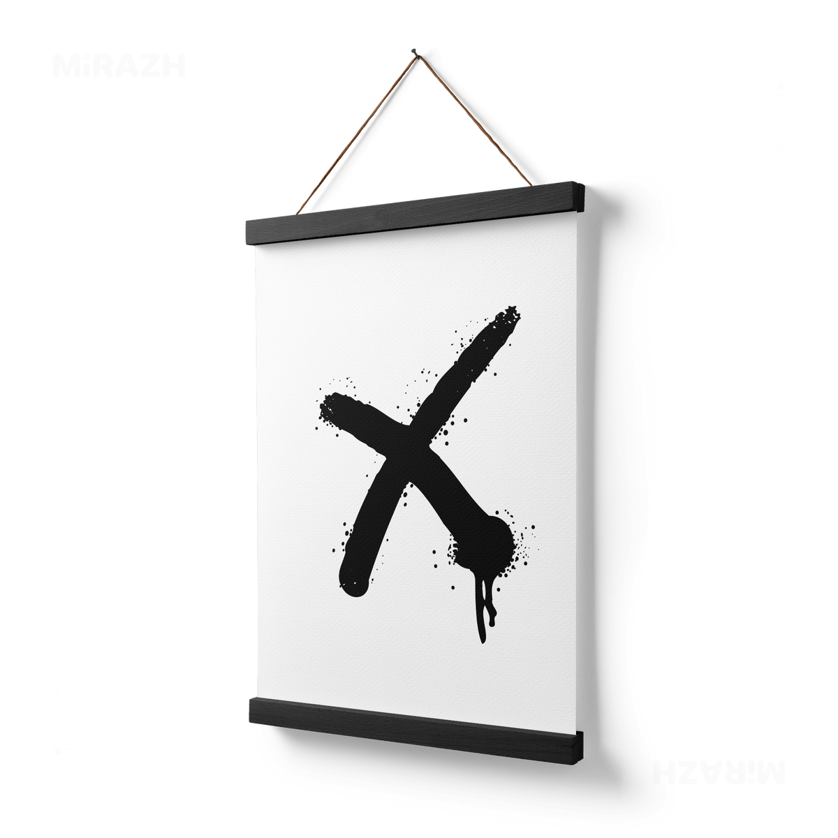 CrossMark Magnetic Hanger Poster 03 Black Wood