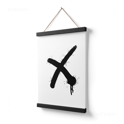 CrossMark Magnetic Hanger Poster 03 Black Wood