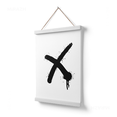CrossMark Magnetic Hanger Poster 03 White Wood