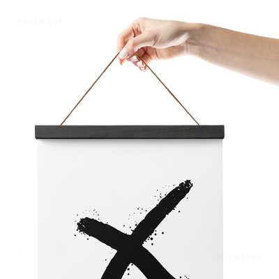 CrossMark Magnetic Hanger Poster 05 Black Wood