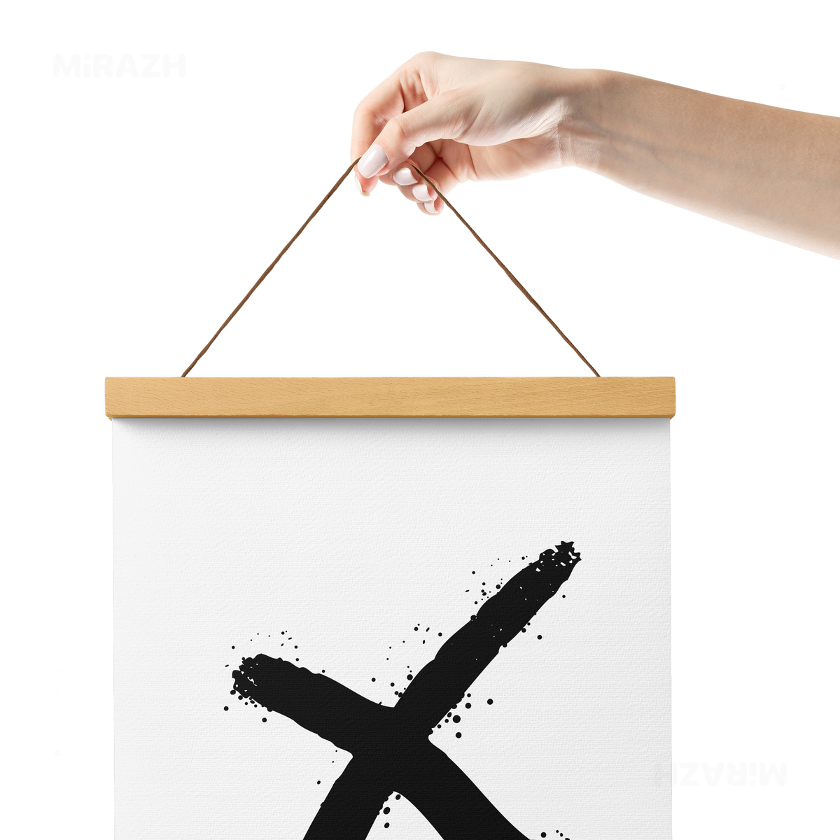 CrossMark Magnetic Hanger Poster 05 Natural Wood