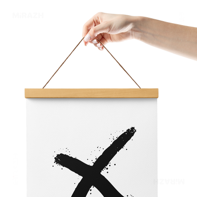 CrossMark Magnetic Hanger Poster 05 Natural Wood