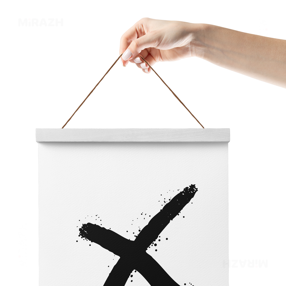 CrossMark Magnetic Hanger Poster 05 White Wood