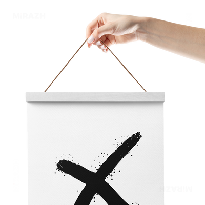 CrossMark Magnetic Hanger Poster 05 White Wood
