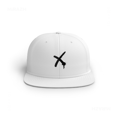 CrossMark Snapback Caps 01 White DTF