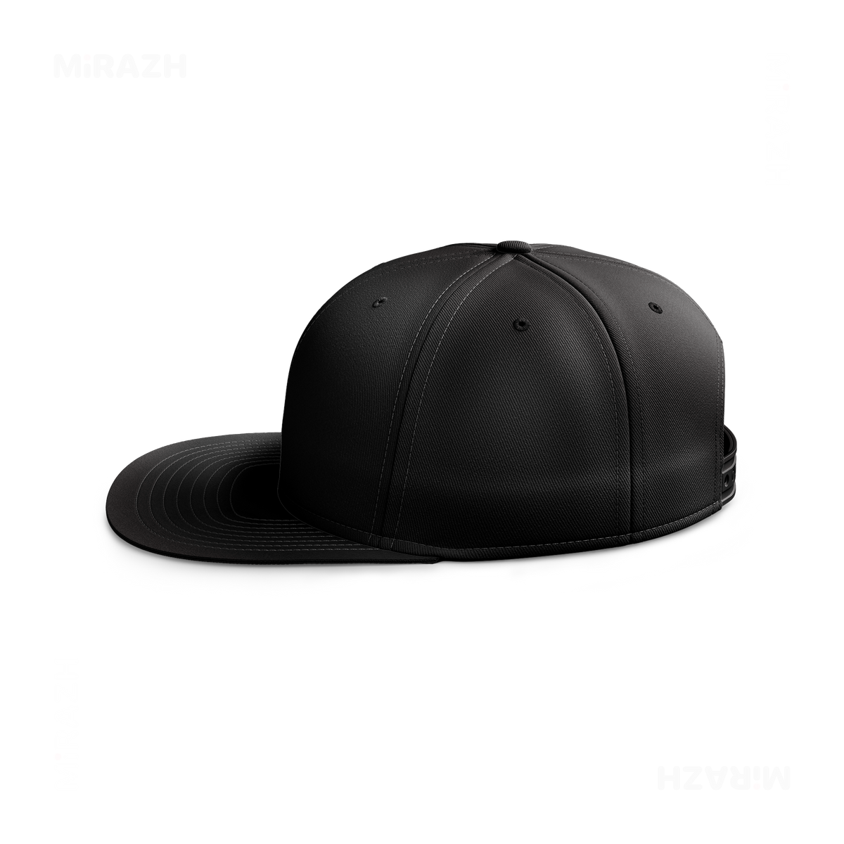 CrossMark Snapback Caps 03 Black DTF