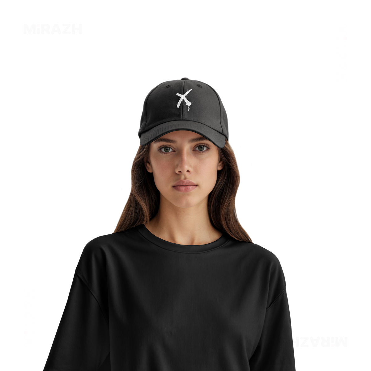 CrossMark Snapback Caps 07 Black DTF