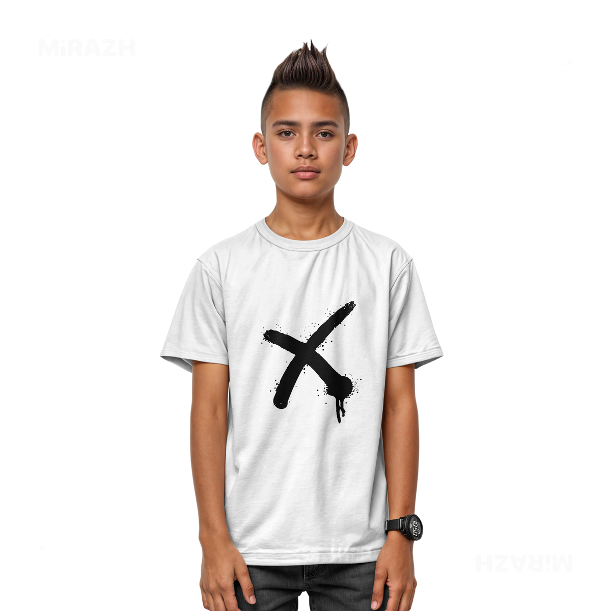 CrossMark Youth T Shirt 03 White