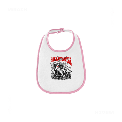 CupidCashThrone Baby Bibs 01 White Pink